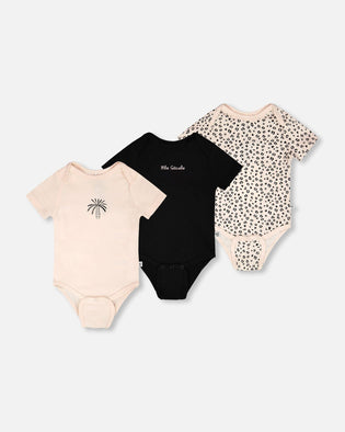 Evolutive Organic Cotton Jersey 3 Pack Onesie Peach - H30A71_06006