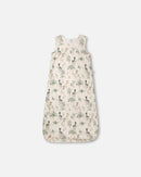 Organic Cotton Jersey Muslin Sleep Sack Beige Zebra Print - H30ASB_3H054