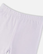 Cotton Muslin Tunic And Rib Jersey Leggings Set Pink Printed Berries And Lilac - H30B11_3H059