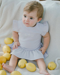 Cotton Rib Jersey Romper With Frill Lilac - H30B42_05001