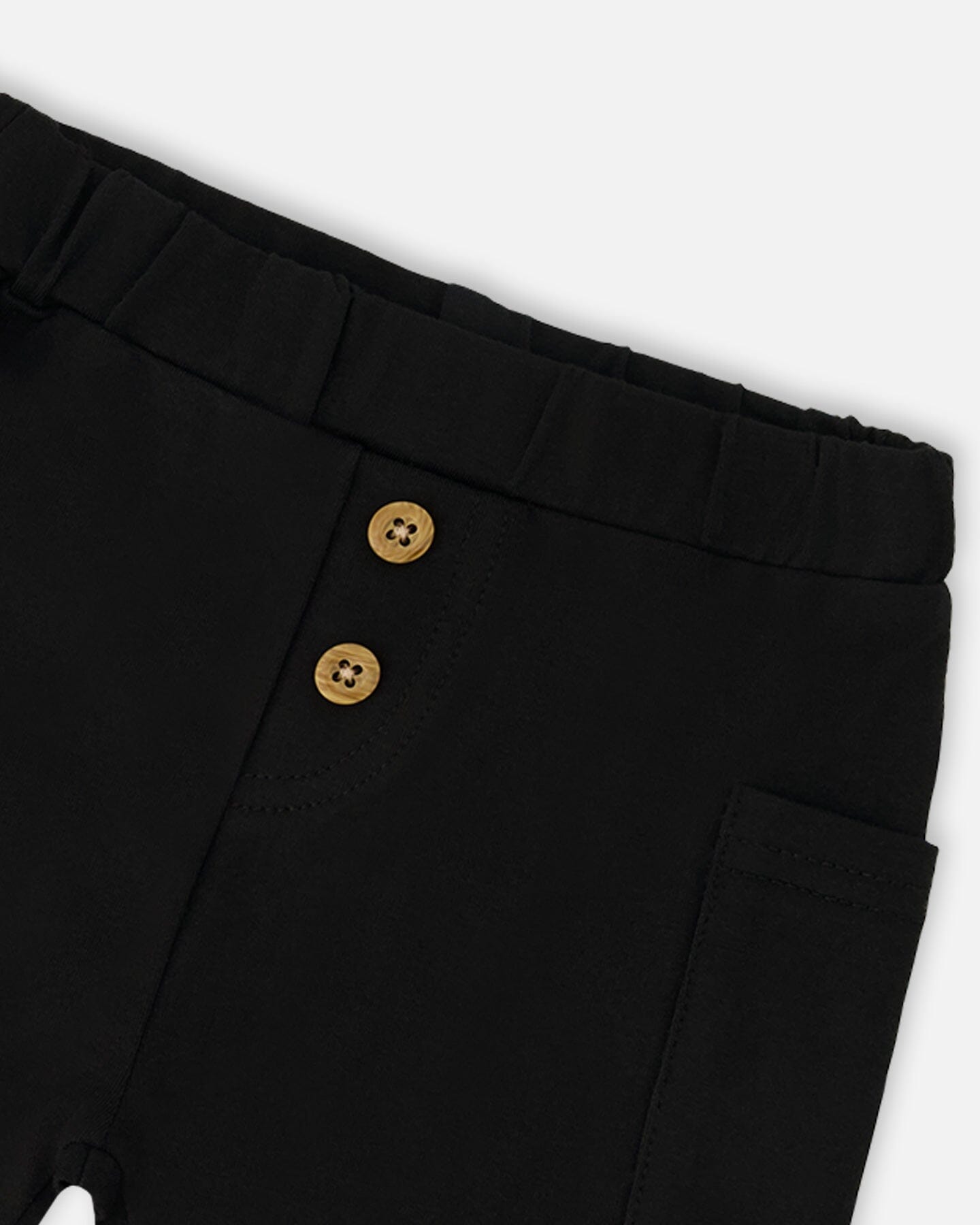 Cotton Rib Jersey T-Shirt And Organic Cotton Jersey Short Set Sage Green And Black - H30C11_03011