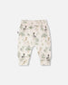 Organic Cotton Jersey Evolutive Pants Beige Zebra Print - H30C20_3H054