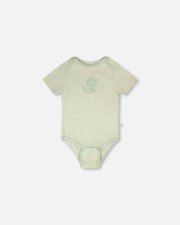 Evolutive Jersey Onesie Sage Green - H30C70_03011