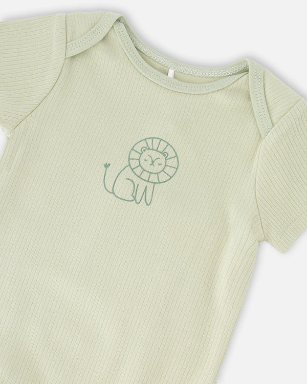 Evolutive Jersey Onesie Sage Green - H30C70_03011