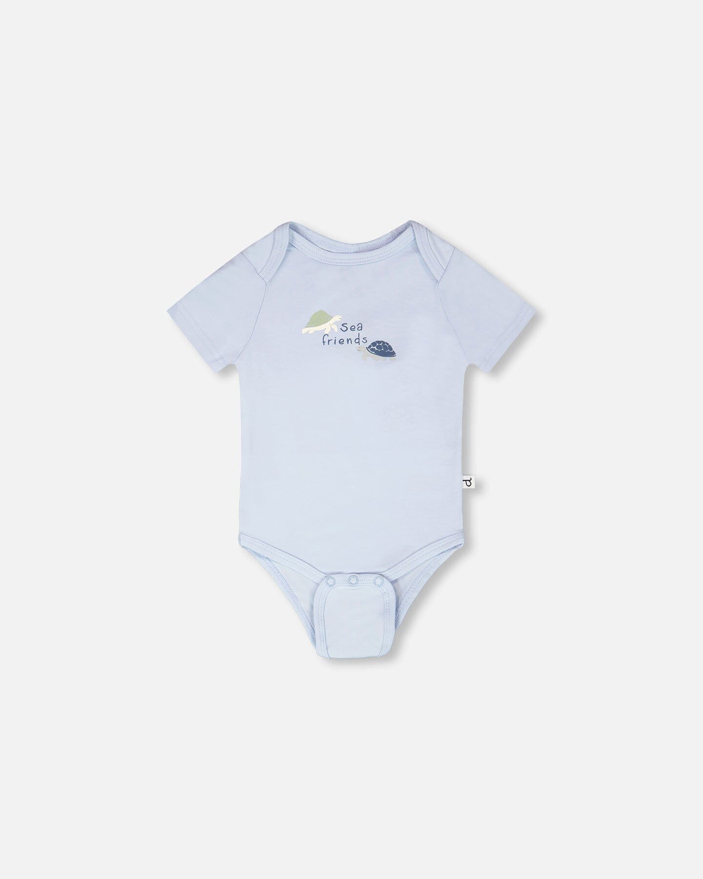 Evolutive Organic Cotton Jersey Onesie Sky Blue - H30C70_04005