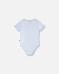 Evolutive Organic Cotton Jersey Onesie Sky Blue - H30C70_04005