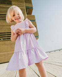 Striped Dress Lavender - H30E86_3H108