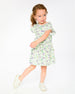 Jersey Dress Green Printed Flowers - H30E87_3H048