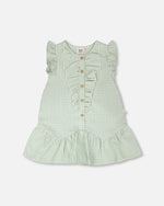 Plaid Poplin Dress Green - H30E88_3H110