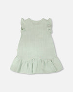 Plaid Poplin Dress Green - H30E88_3H110