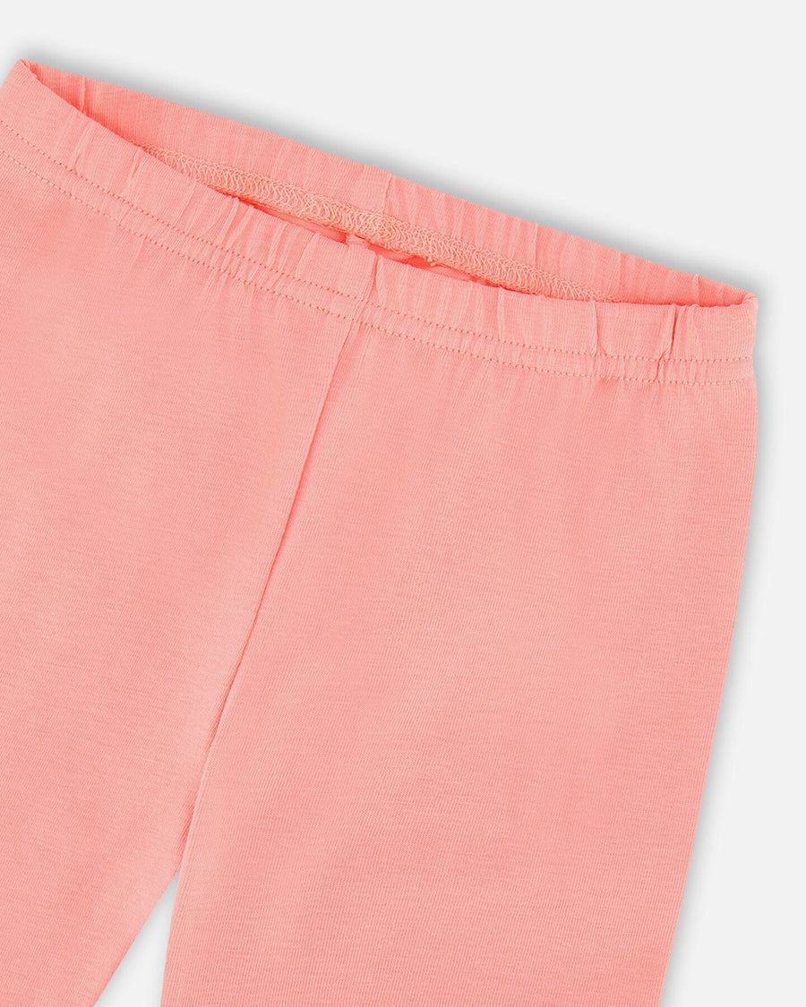 Tunic And Organic Cotton Capri Set Coral Gingham And Coral - H30F11_3H107