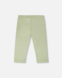 Organic Cotton Jersey Capri Light Khaki Green - H30F60_03910