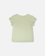 Organic Cotton Jersey T-Shirt Light Khaki Green - H30F70_03910
