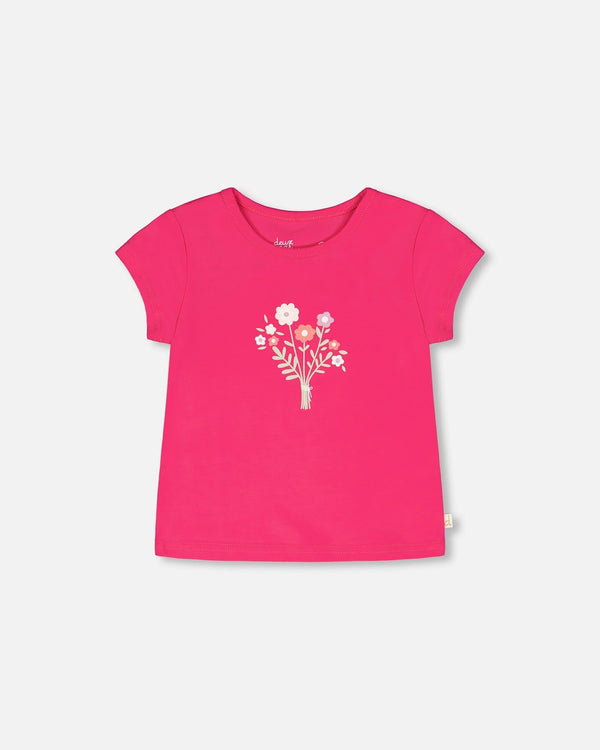 Organic Cotton Jersey T-Shirt Pink - H30F70_06870
