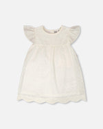 Printed Poplin Dress Off-White - H30F88_01010