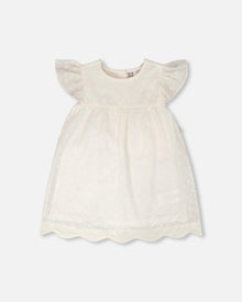 Printed Poplin Dress Off-White - H30F88_01010