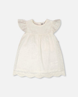 Printed Poplin Dress Off-White - H30F88_01010