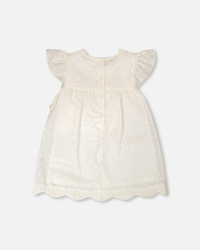 Printed Poplin Dress Off-White - H30F88_01010