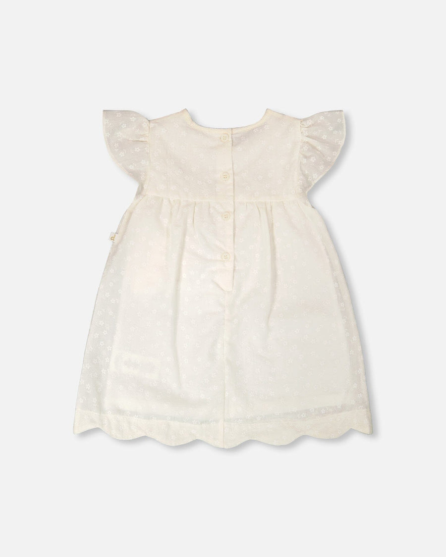 Printed Poplin Dress Off-White - H30F88_01010