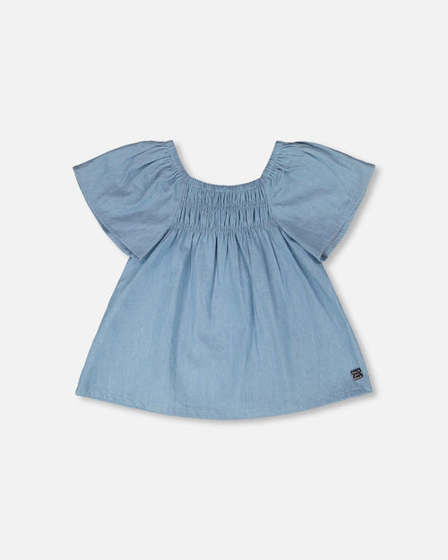 Blue Chambray Top - H30G15_3H129