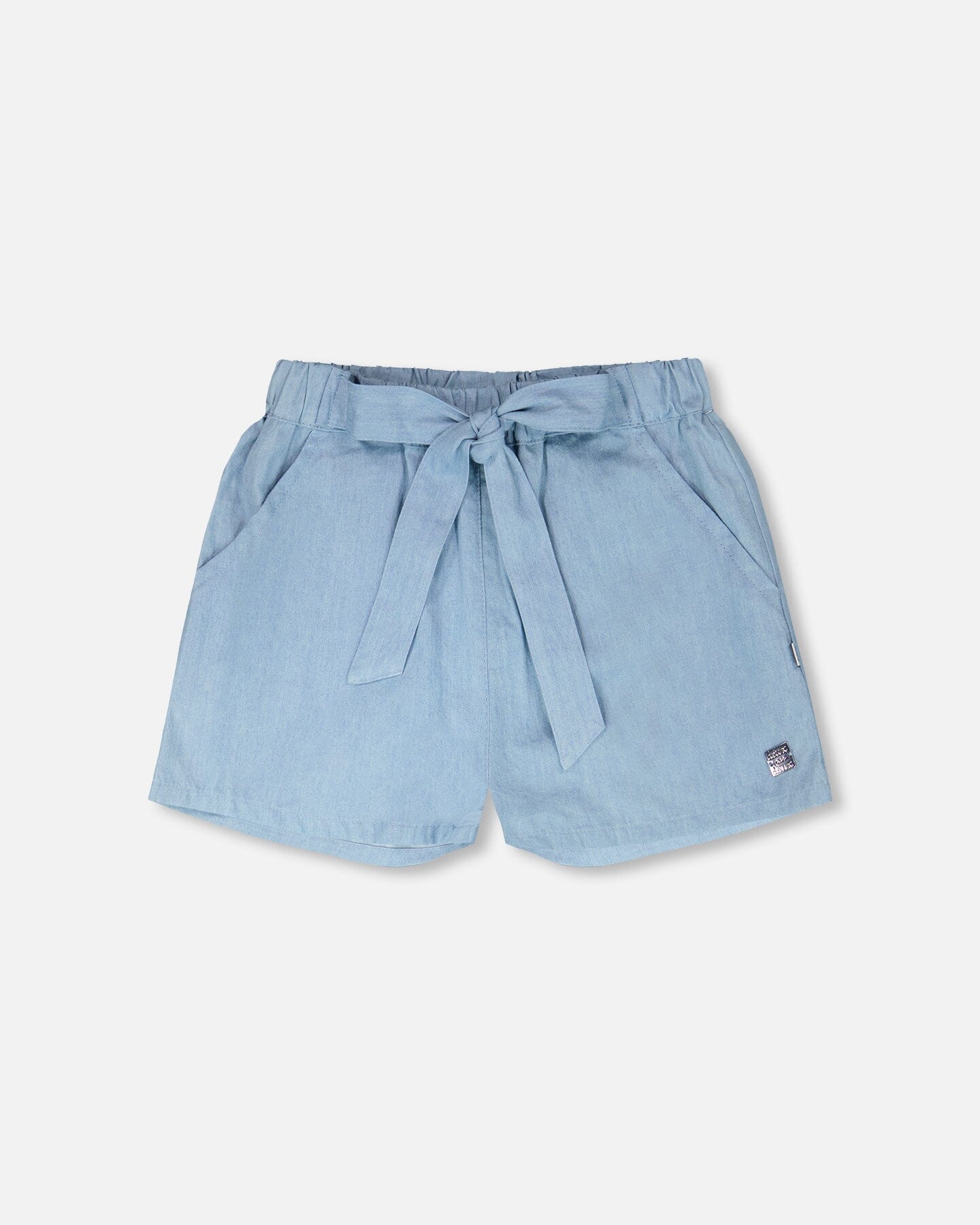 Blue Chambray Shorts - H30G28_3H129