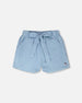 Blue Chambray Shorts - H30G28_3H129