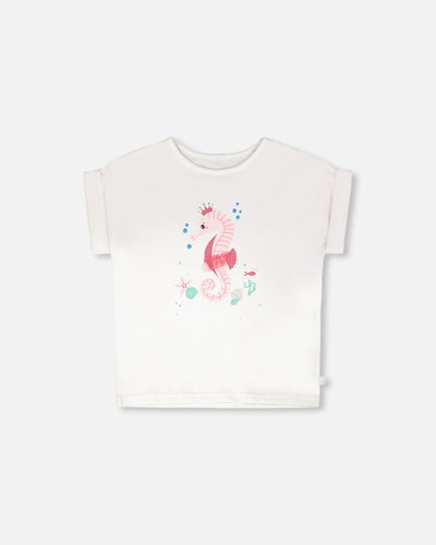 Organic Cotton Jersey T-Shirt White - H30G70_01000