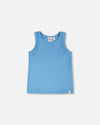 Rib Tank Top Blue - H30G73_04380