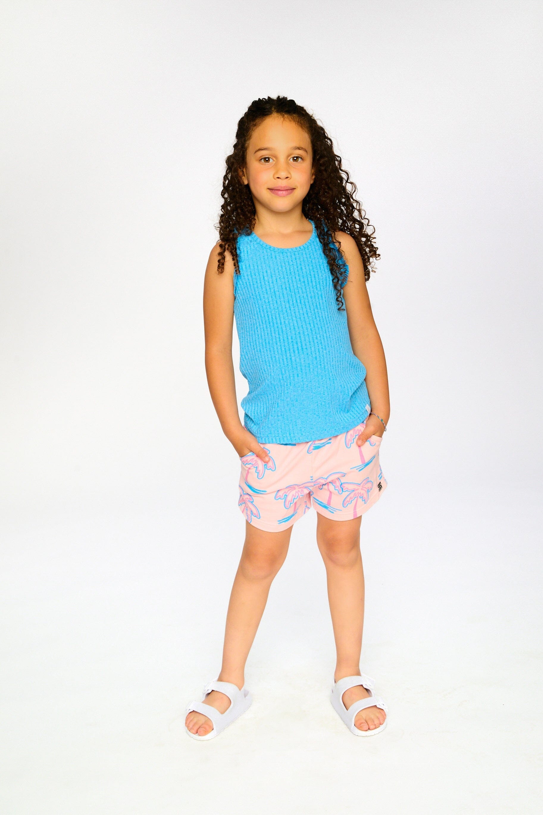 Rib Tank Top Blue - H30G73_04380