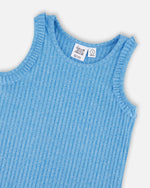 Rib Tank Top Blue - H30G73_04380