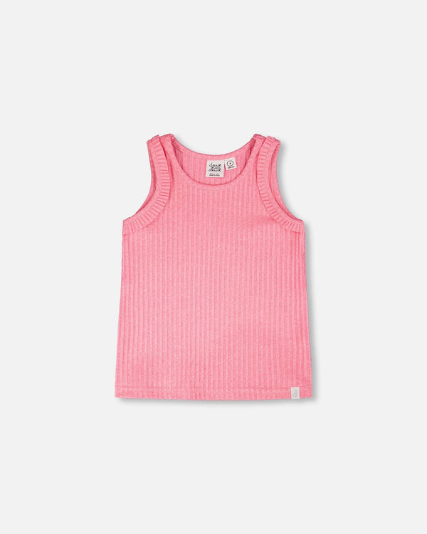 Rib Tank Top Pink - H30G73_06970