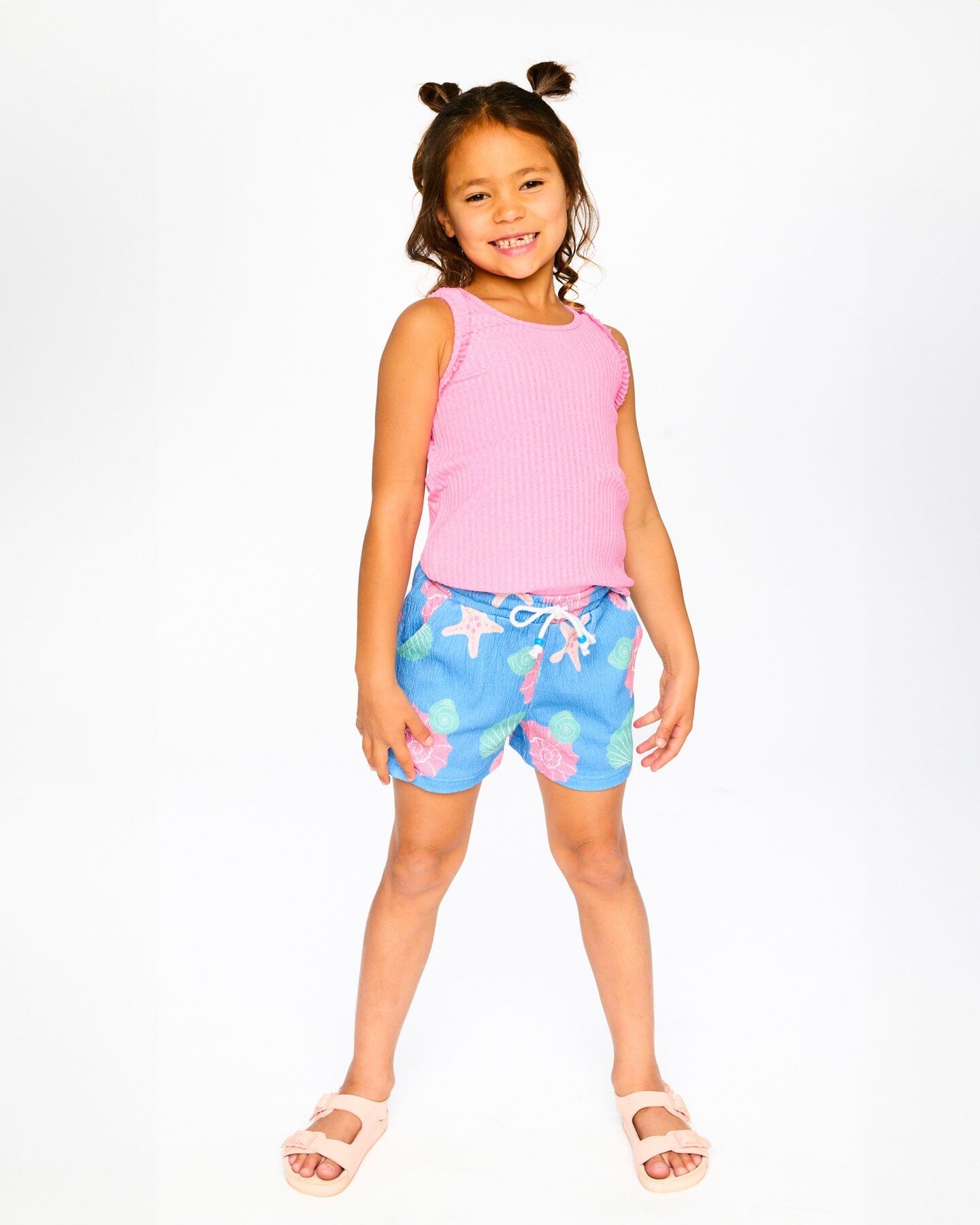 Rib Tank Top Pink - H30G73_06970