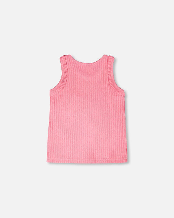 Rib Tank Top Pink - H30G73_06970