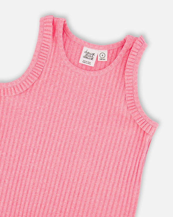 Rib Tank Top Pink - H30G73_06970