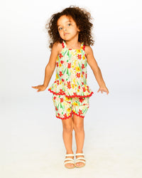 Viscose Top White Daffodil Print - H30H16_3H123