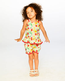 Viscose Top White Daffodil Print - H30H16_3H123