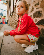 Viscose Shorts White Daffodil Print - H30H27_3H123