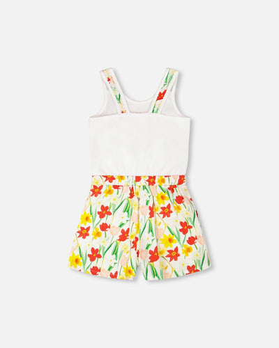 Jersey And Viscose Romper White - H30H41_01000