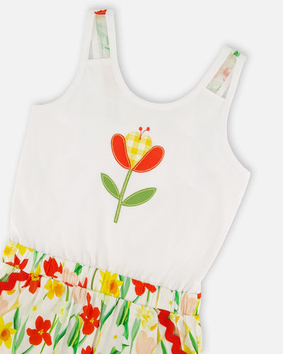 Jersey And Viscose Romper White - H30H41_01000