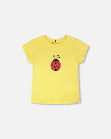 Organic Cotton Jersey T-Shirt Yellow - H30H70_02190