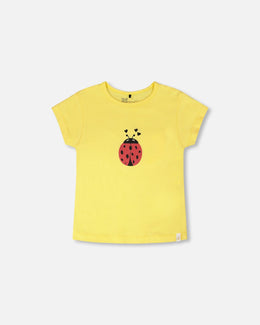 Organic Cotton Jersey T-Shirt Yellow - H30H70_02190