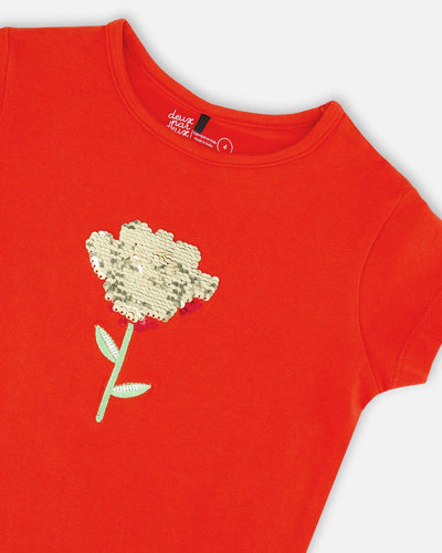 Organic Cotton Jersey T-Shirt Red - H30H70_07620