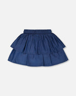 Blue Chambray Skort - H30H80_3H098
