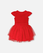 Bi-Material Dress Red - H30H88_07620