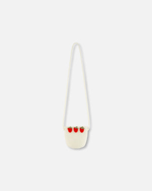 Strawberry Straw Purse Beige - H30HA_3H209