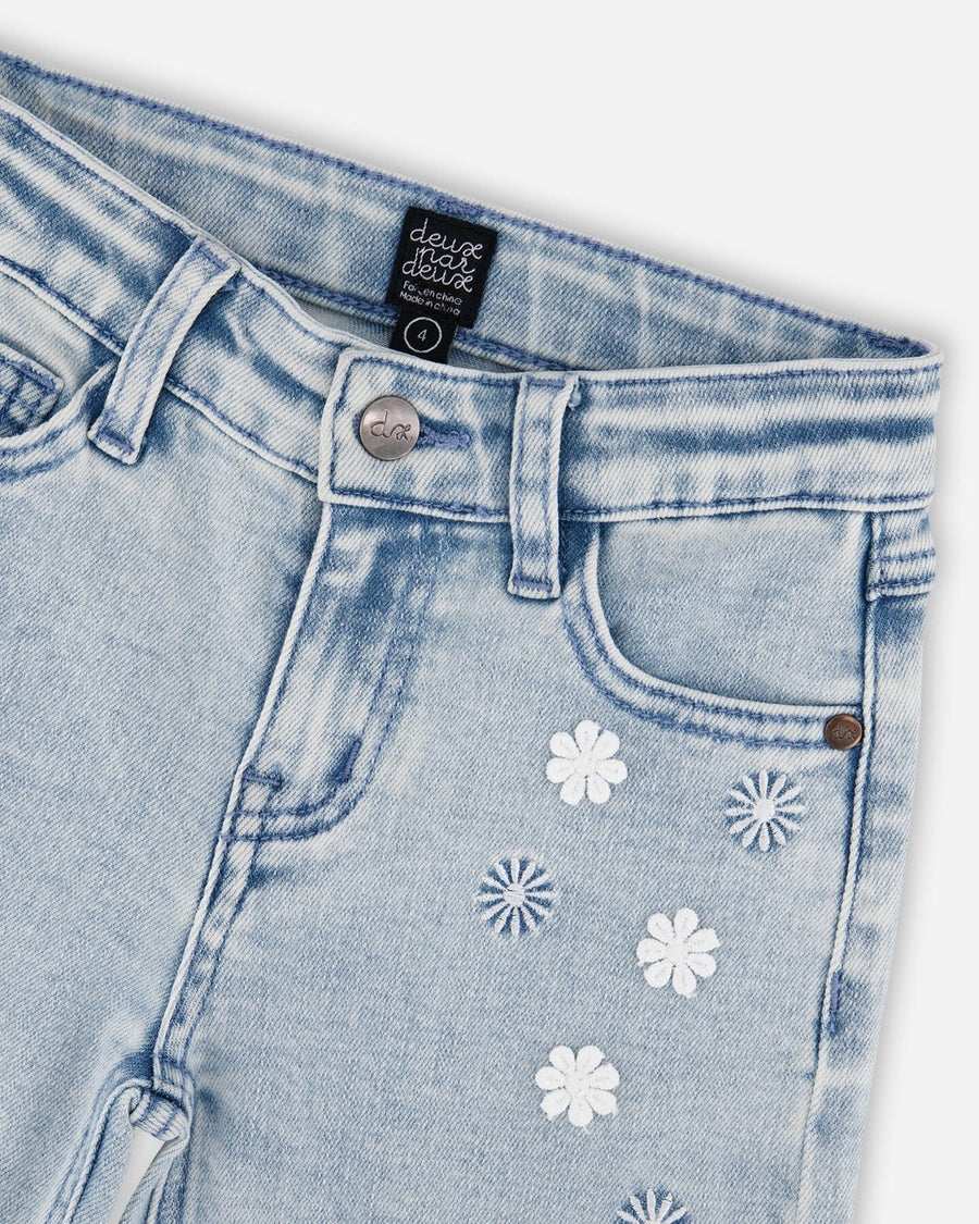 Wide Leg Light Blue Denim Jeans - H30I20_01250