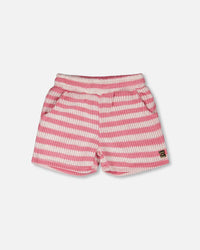 Striped Shorts Pink And White - H30I27_3H139