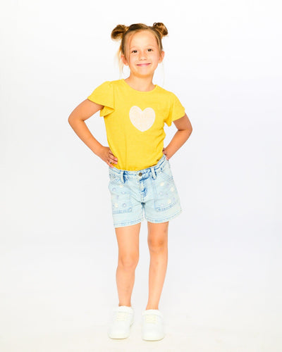 Light Blue Denim Shorts - H30I28_01250
