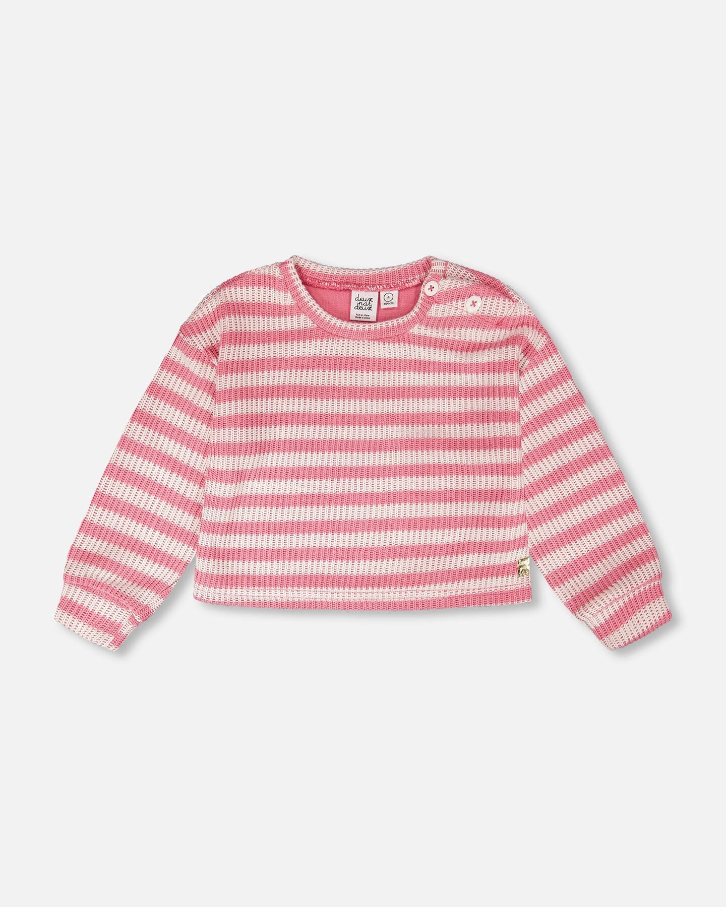 Striped Sweater Pink And White - H30I31_3H139
