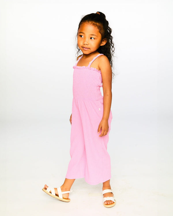 Crinkle Jersey Jumpsuit With Smocking Pink - H30I40_06240